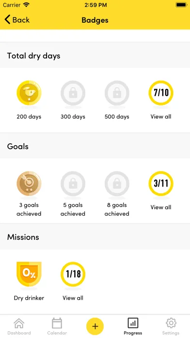 Capturas de pantalla de TRY DRY: The Dry January app